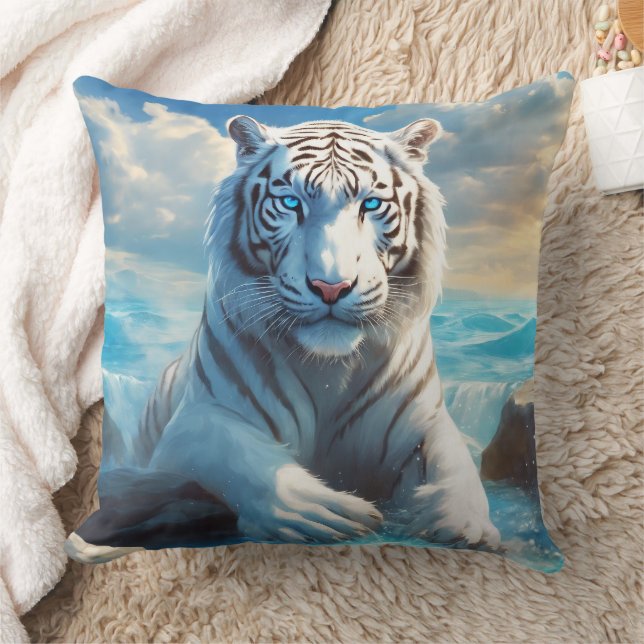 Almohada de tirar Tigre Blanco (Manta)