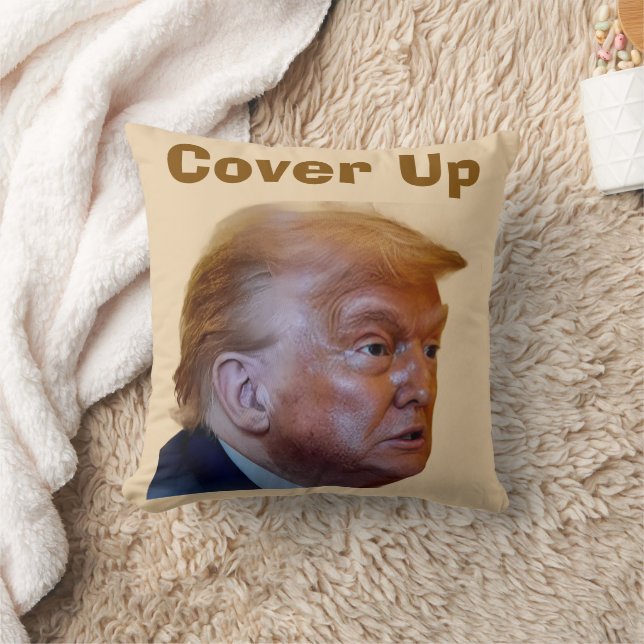 Almohada de tirar Trump / encubrimiento (Manta)
