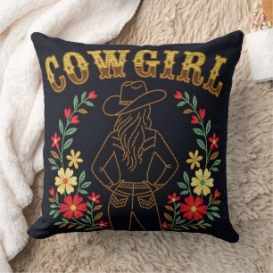 Almohada de tirar vaquera de mezclilla oscura