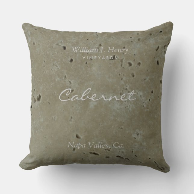 Almohada de Tirar Viñedo de Vino (Anverso)