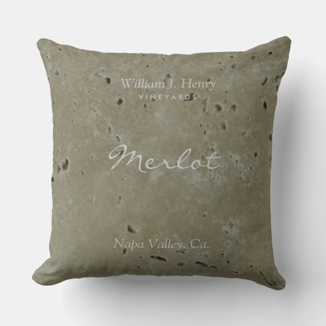 Almohada de Tirar Viñedo de Vino (Anverso)