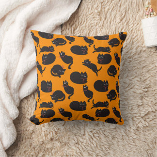 almohada de tiro abstracto de gato lindo