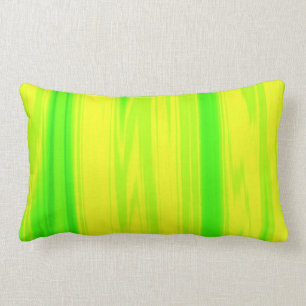 Almohada de tiro amarilla verde de neón del lavad