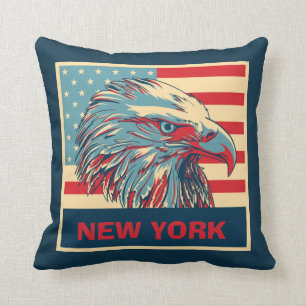 Almohada de tiro americana del águila de Nueva