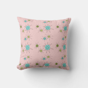 Almohada de tiro atómica icónica rosada de