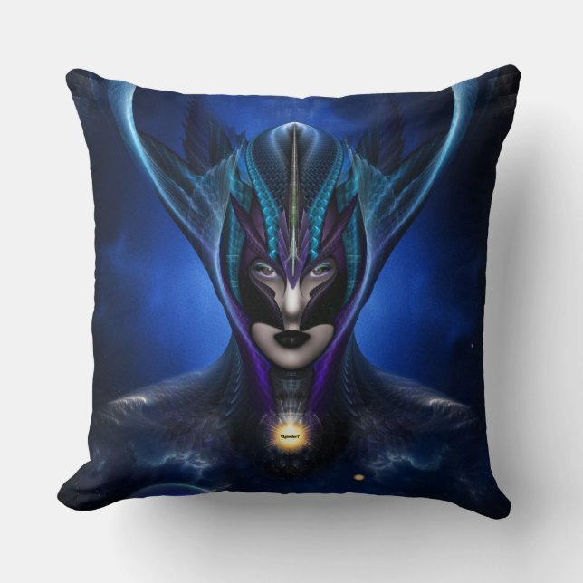 Almohada de tiro azul de la sombra de Taidushan (Anverso)