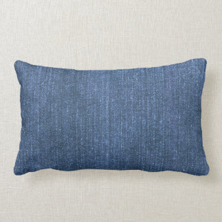 Almohada de tiro azul del dril de algodón