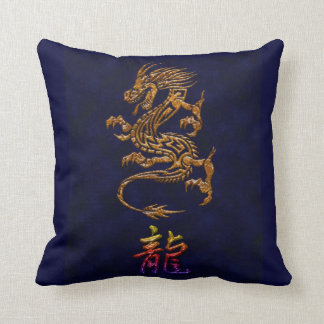 Almohada de tiro china del diseño del dragón