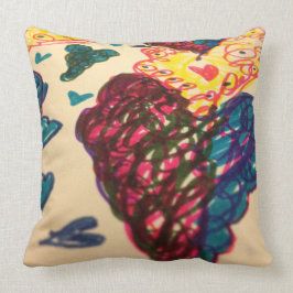 Almohada de tiro, colores brillantes, diversión,