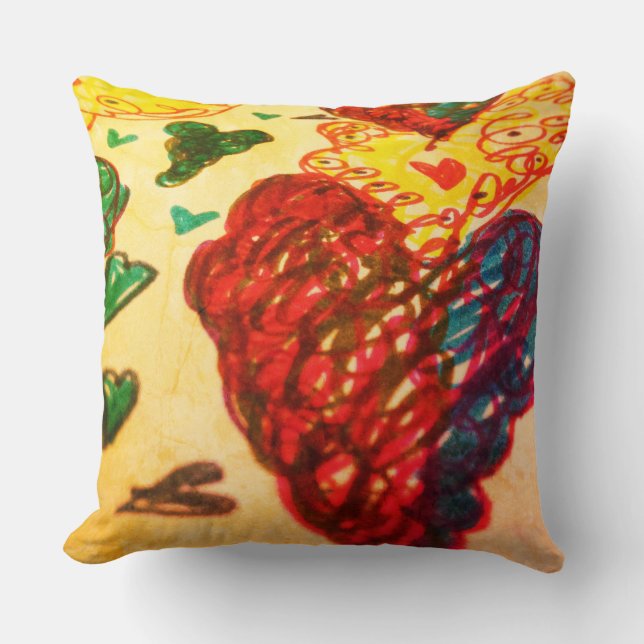 Almohada de tiro, colores más brillantes, (Anverso)