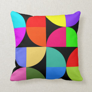 Almohada de tiro colorida intrépida y brillante