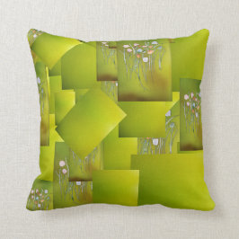almohada de tiro con diseño abstracto