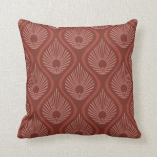 Almohada de tiro con diseño del pavo real del art