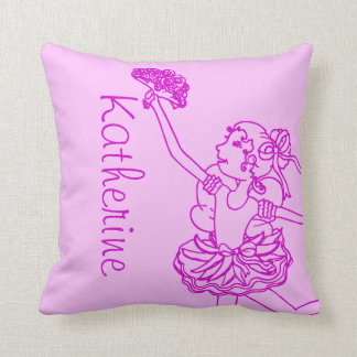 Almohada de tiro conocida púrpura del rosa del