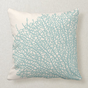 Almohada de tiro coralina de la rama
