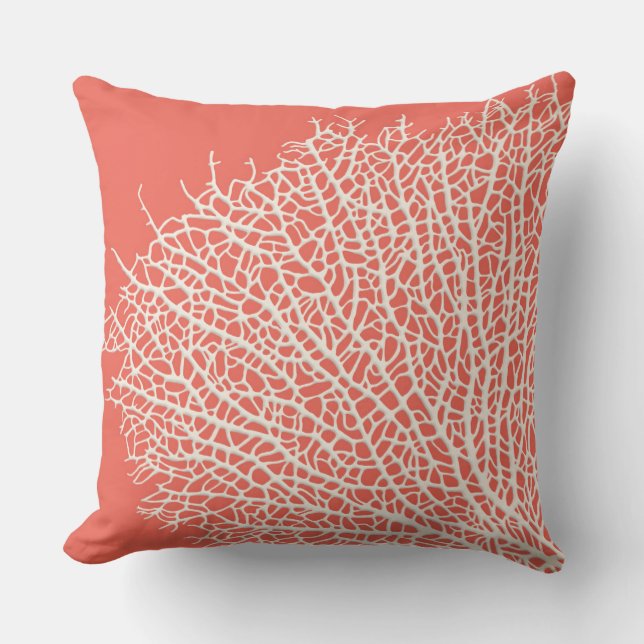 Almohada de tiro coralina de la rama (Anverso)