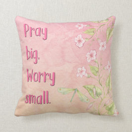 Almohada de tiro cristiana hermosa del mensaje