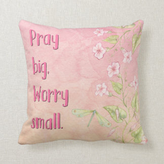 Almohada de tiro cristiana hermosa del mensaje
