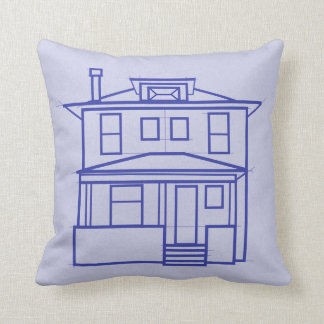 Almohada de tiro cuadrada del modelo de la casa