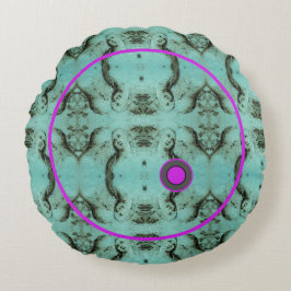 almohada de tiro de algodón redondo completa