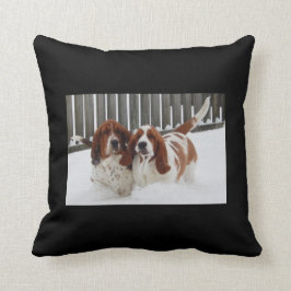 Almohada de tiro de Basset Hound
