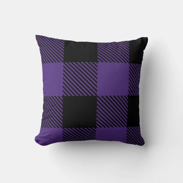 almohada de tiro de búfalo índigo (Anverso)