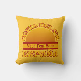 Almohada de tiro de encargo de ESPAÑA Costa del