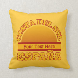 Almohada de tiro de encargo de ESPAÑA Costa del