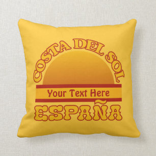 Almohada de tiro de encargo de ESPAÑA Costa del