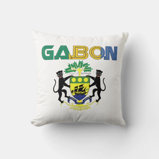 almohada de tiro de encargo de Gabón del (Anverso)
