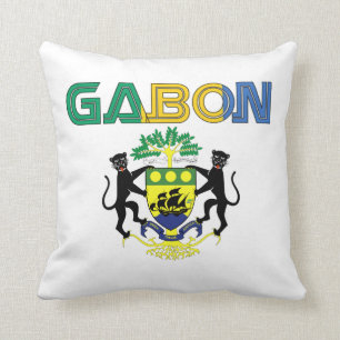 almohada de tiro de encargo de Gabón del