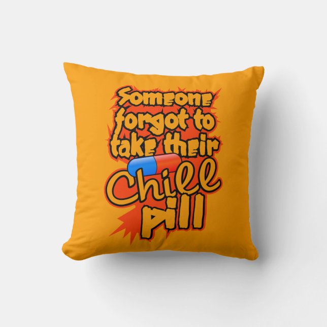 Almohada de tiro de encargo de la píldora (Anverso)