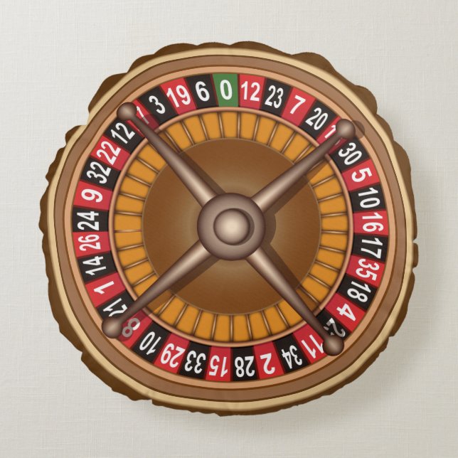 Almohada de tiro de encargo de la rueda de ruleta (Anverso)