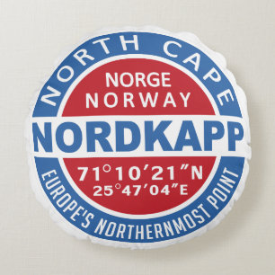 Almohada de tiro de encargo de NORDKAPP Noruega