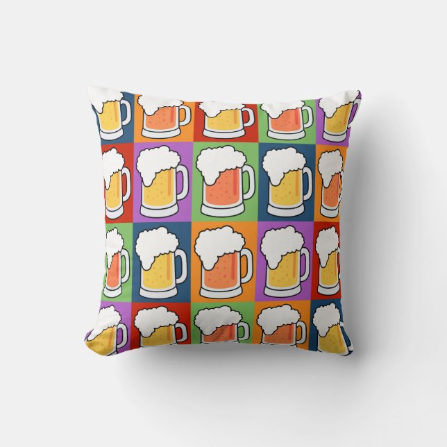 Almohada de tiro de encargo del arte pop de la (Anverso)