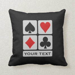 Almohada de tiro de encargo del jugador de tarjeta