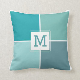 Almohada de tiro de encargo del monograma de las