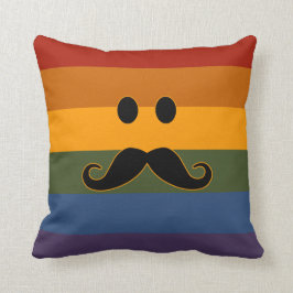 Almohada de tiro de encargo del orgullo del bigote