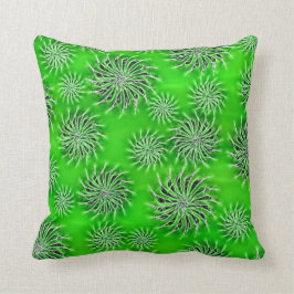 Almohada de tiro de giro verde del modelo de la