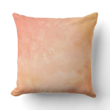 Almohada de tiro de la acuarela del melocotón