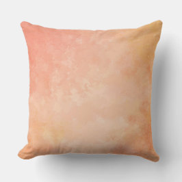 Almohada de tiro de la acuarela del melocotón