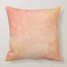 Almohada de tiro de la acuarela del melocotón