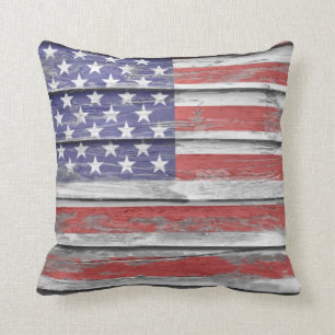 Almohada de tiro de la bandera americana