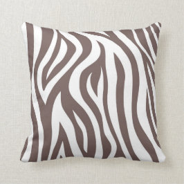 Almohada de tiro de la cebra de Brown
