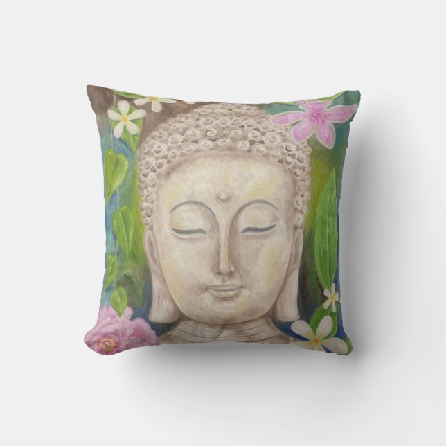 Almohada de tiro de la flor de Buda (Anverso)