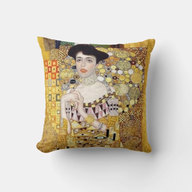 Almohada de tiro de la impresión del oro de Klimpt (Anverso)