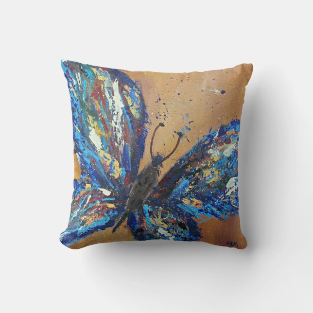 Almohada de tiro de la mariposa (Anverso)