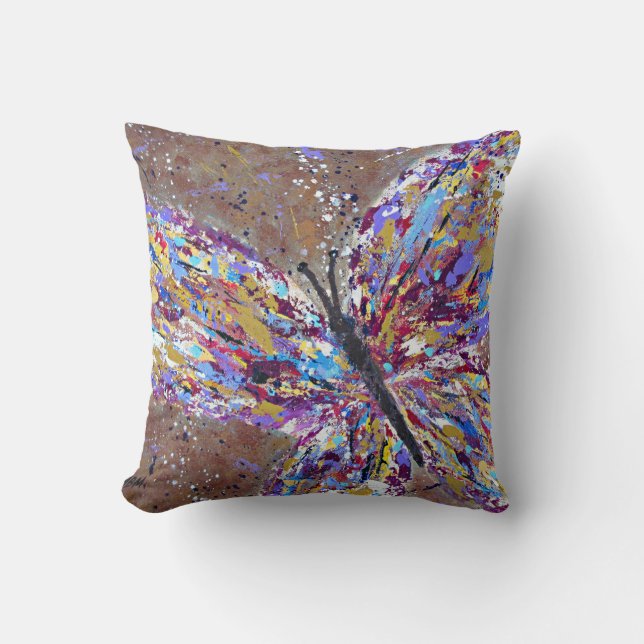 Almohada de tiro de la mariposa (Anverso)