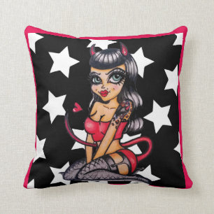 Almohada de tiro de la muñeca del diablo de