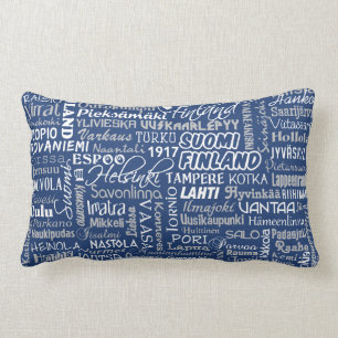 Almohada de tiro de las ciudades de Finlandia